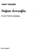 Doğan Avcıoğlu: bir Jön Türk'ün ardından--