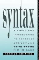 Syntax: A Linguistics Introduction to Sentence Structure