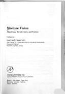 Machine Vision: Algorithms, Architectures, and Systems (Perspectives in Computing, Vol 20)