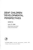 Deaf Children: Developmental Perspectives (Developmental Psychology Series)