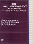legal environment of business: a critical-thinking approach