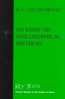 An Essay on Philosophical Method (Key Texts)