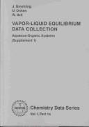 Vapor-Liquid Equilibrium Data Collection 1A: Aqueous-Organic Systems (Supplement 1) (Chemistry Data Series Vol.1 Part 1a)