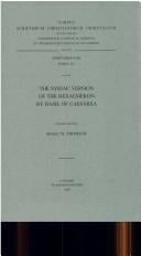 The Syriac Version of the Hexaemeron by Basil of Caesarea Syr. 223.