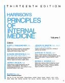Harrison's principles of internal medicine, volume l. / editors, Kurt J. Isselacher...[et al.].