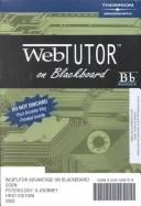 Psychology: A Journey Webtutor on Blackboard Passcode Card