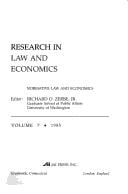 Research in Law and Economics: Normative Law and Economics (Research in Law and Economics)