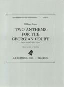 William Boyce: Two Anthems for the Georgian Court II (Recent Researches in the Music of the Baroque Era)