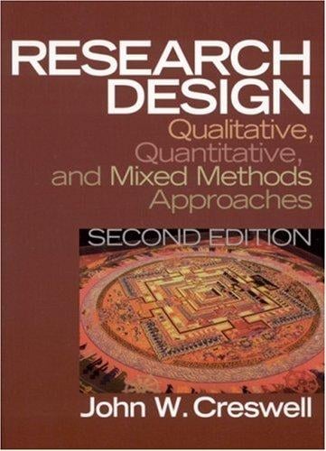 Research design: qualitative, quantitative, and mixed method approaches