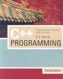 C++ Programming: Program Design Including Data Structures, Fourth Edition