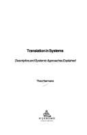 Translation in systems: descriptive and system-oriented approaches explained