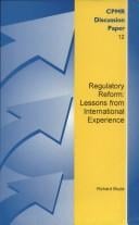 Regulatory Reform (Committee for Public Management Research Discussion Papers)