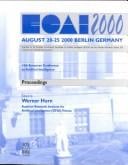 ECAI 2000: 14th European Conference on Artificial Intelligence, August 20-25, 2000, Berlin, Germany : including Pretigious Applications of Intelligent Systems (PAIS-2000) : proceedings