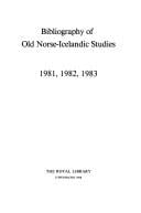 Bibliography of Old Norse-Icelandic Studies (Bonis)