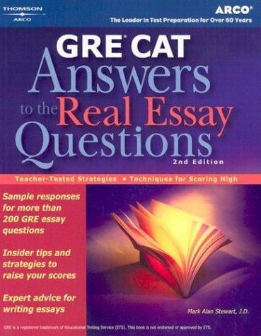 GRE CAT: answers to the real essay questions