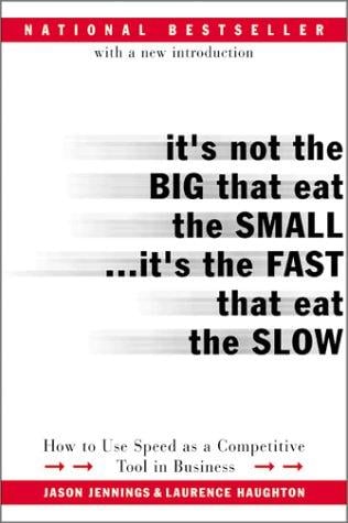 It's not the big that eat the small-- it's the fast that eat the slow: how to use speed as a competitive tool in business