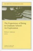 The Experience of Being in Graduate School: An Exploration: New Directions for Higher Education (J-B HE Single Issue Higher Education)