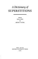 Dictionary of superstitions