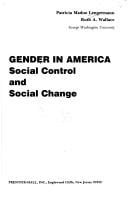 Gender in America: Social Control and Social Change