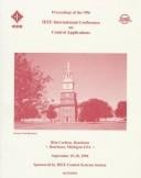 Proceedings of the 1996 IEEE International Conference on Control Applications: September 15-18, 1996, Ritz-Carlton, Dearborn, Dearborn, Michigan USA.