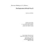 Depression & World War II: by Kevin O'Reilly.