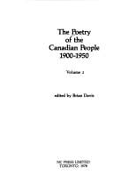 The Poetry of the Canadian People: 1900 To 1950