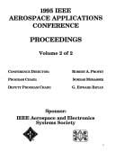 1995 IEEE Aerospace Applications Conference: proceedings : [February 4--February 11, 1995, Snowmass at Aspen, Colorado]