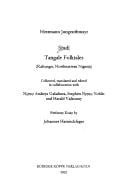 Sị́ndị: Tangale folktales (Kaltungo, Northeastern Nigeria)