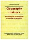 Geography matters: simulating the local impacts of national social policies