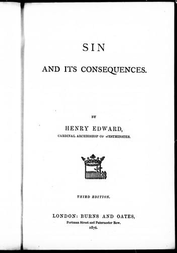 Sin and its consequences