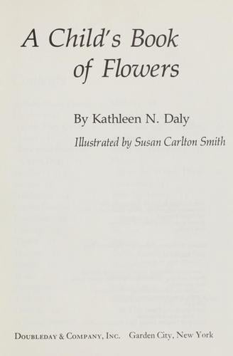 A child's book of flowers
