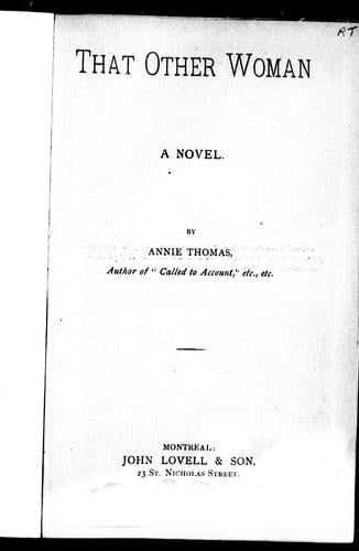 That other woman: a novel