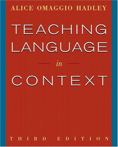 Teaching Language In Context