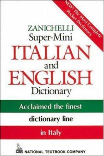 Zanichelli Super-Mini Italian and English Dictionary