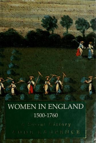 Women in England, 1500-1760: a social history