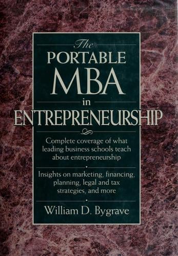 The portable MBA in entrepreneurship