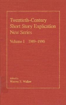Twentieth-century short story explication.: with checklists of books and journals used