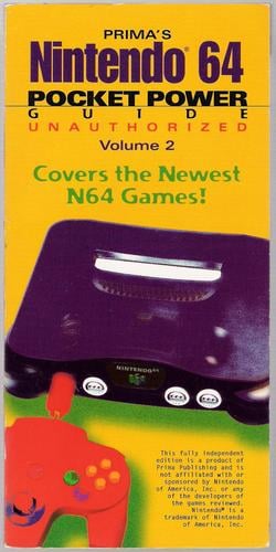 Nintendo 64: Pocket Power Guide: Volume 2