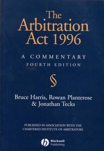 The Arbitration Act 1996: A commentary
