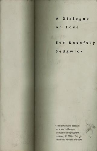 A dialogue on love
