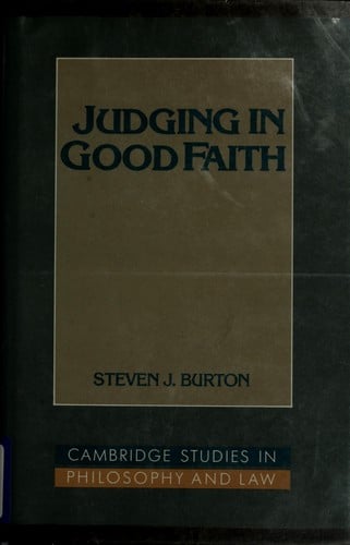 Judging in good faith