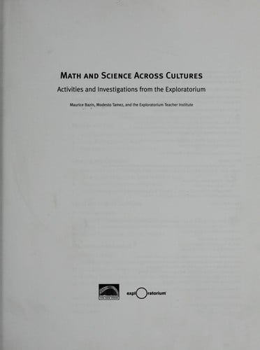 Math and science across cultures: activities and investigations from the Exploratorium