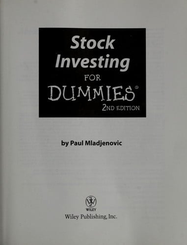 Stock investing for dummies