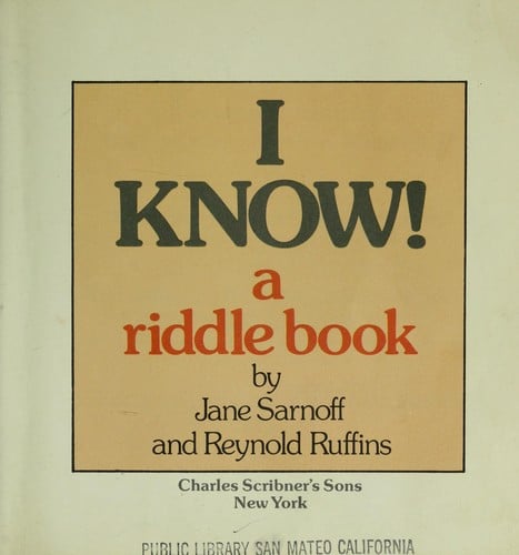 I know! A riddle book