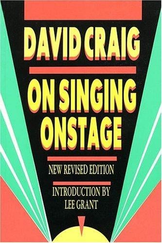 On singing onstage