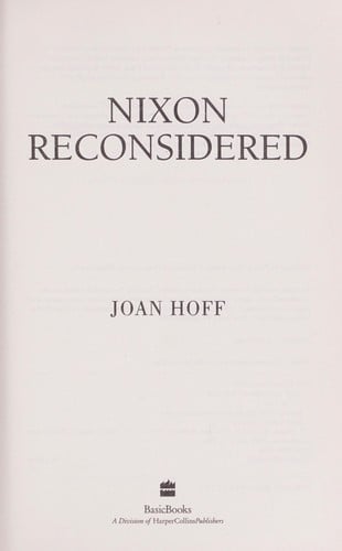 Nixon reconsidered