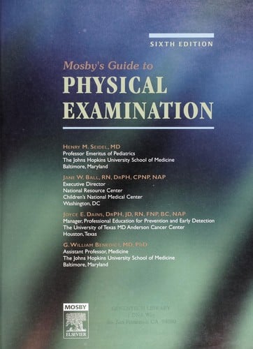 Mosby's guide to physical examination