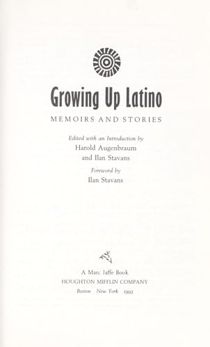 Growing up Latino: memoirs and stories