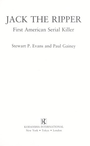 Jack the Ripper: first American serial killer