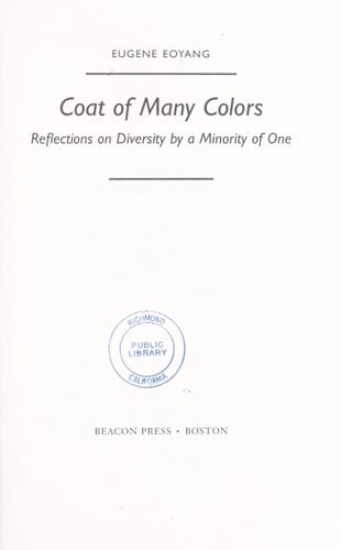 Coat of many colors: reflections on diversity by a minority of one